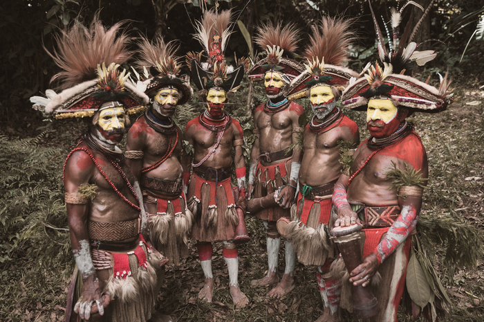 Penduduk asli Papua Nugini.
