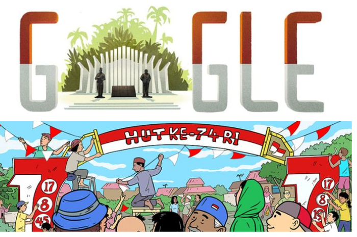Kompilasi Google Doodle HUT RI