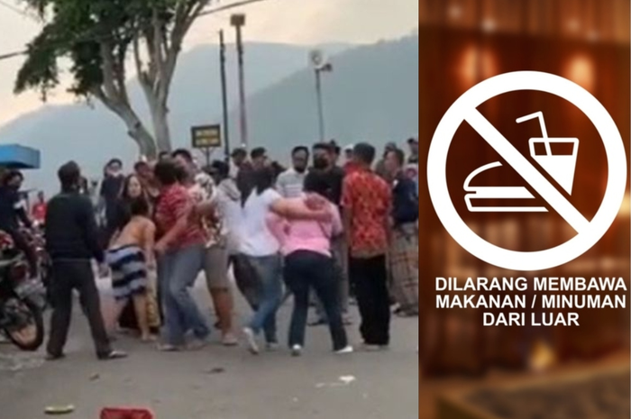 Dilarang membawa makanan dari luar, pengunjung restoran berkelahi dengan pemilik restoran.