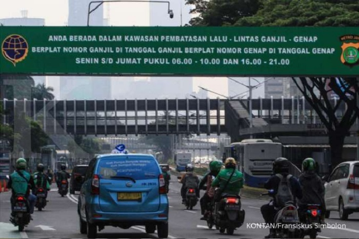 Ilustrasi ganjil genap Jakarta mulai berlaku sanksi tilang