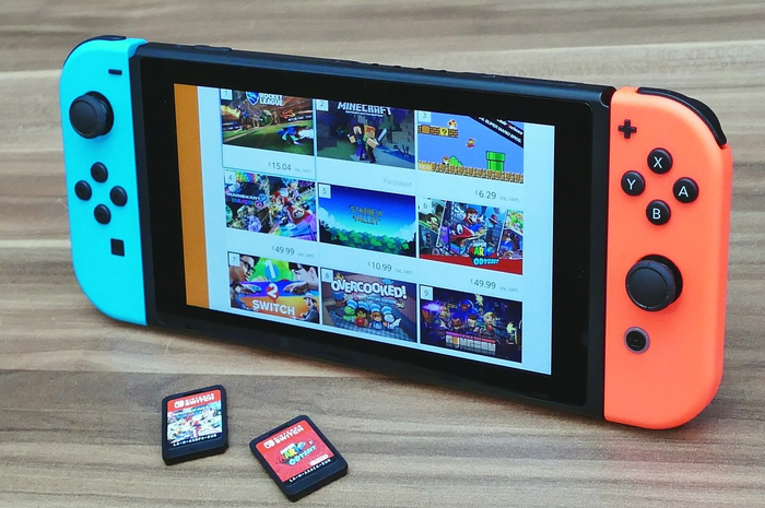 Ilustrasi konsol game Nintendo Switch