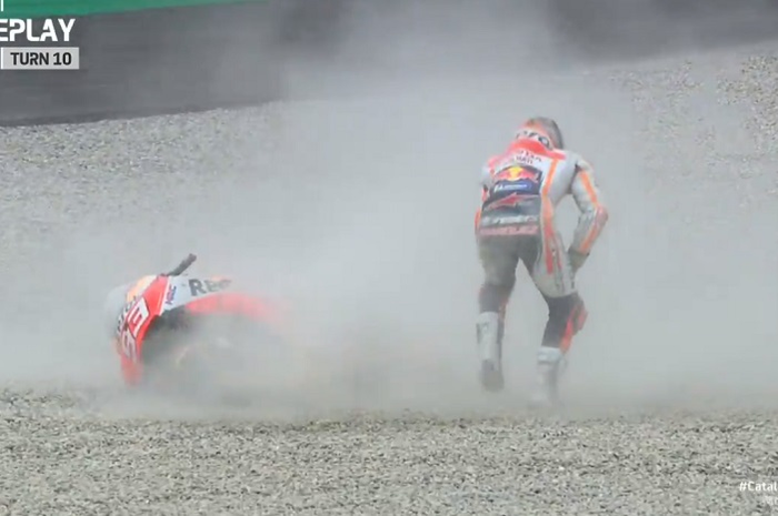 MotoGP Catalunya 2021, Marc Marquez tambah rapor merah tim pabrikan Repsol Honda