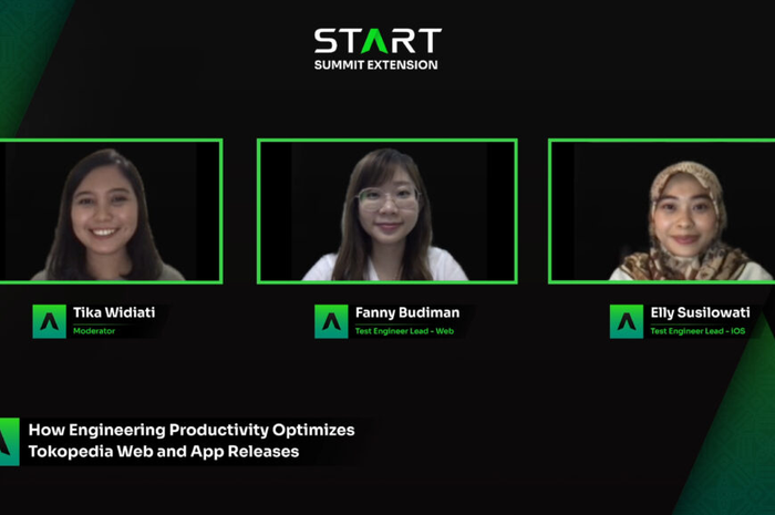 START Summit Extension Mei bahas proses update web dan aplikasi di Tokopedia.