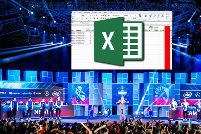 Ilustrasi turnamen esports Microsoft Excel
