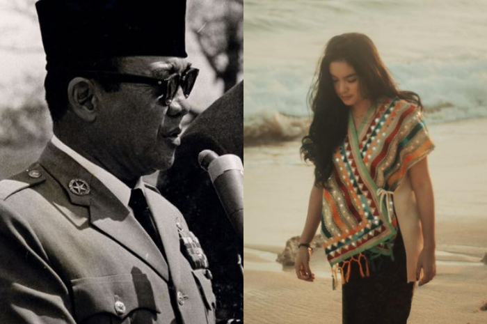 Kolase Ir Soekarno dan sang cicit, Ratri Syahndrisari Kameron