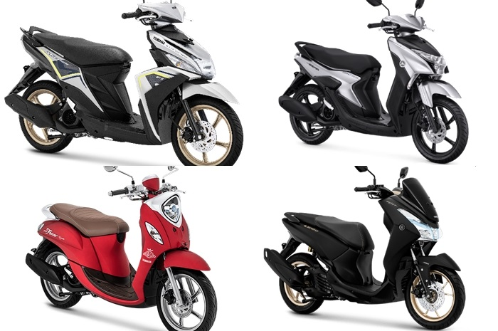 Foto ilustrasi motor matic baru Yamaha, segini harganya.