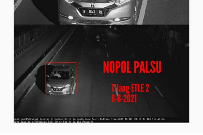 Kedua kalinya Honda HR-V milik Lies dipalsukan dan kena tilang elektronik 