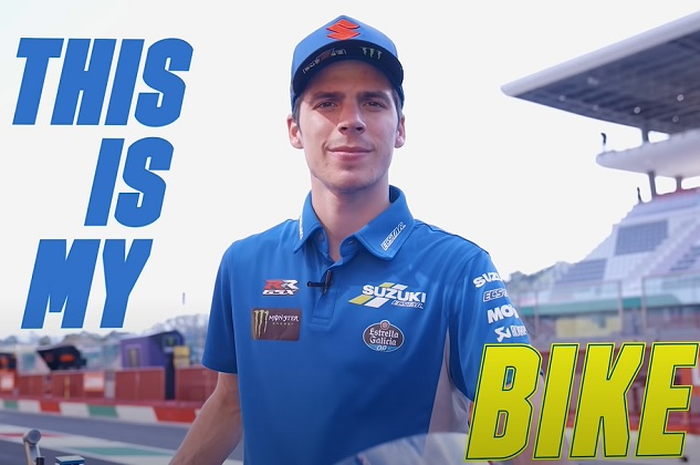 MotoGP Jerman 2021, video pembalap tim Suzuki Ecstar, Joan Mir memperkenalkan motor Suzuki GSX-RR miliknya.