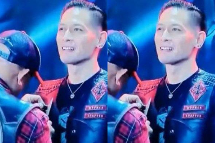 Chef Juna sebelum ditampar di atas panggung 