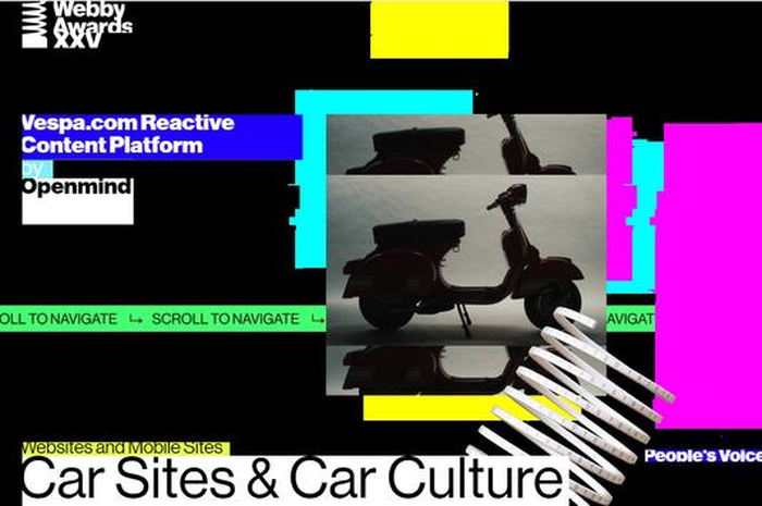Keren bro, Vespa menjadi pemenang penghargaan bergengsi Webby Award.