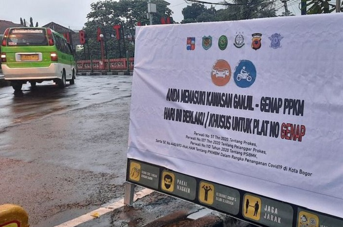 Ilustrasi. Ganjil genap kendaraan