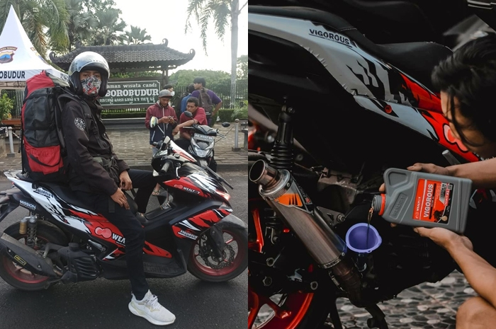 Oli Wealthy Vigorous aman dipakai turing keliling Jawa.
