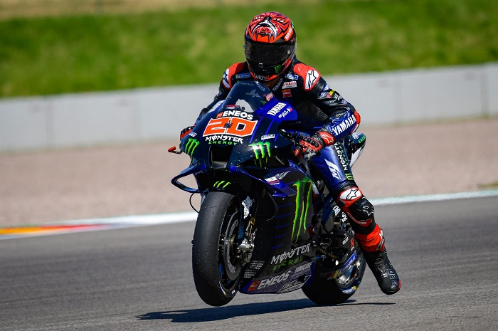 Pembalap Monster Energy Yamaha MotoGP, Fabio Quartararo tercepat di FP3 MotoGP Jerman 2021.