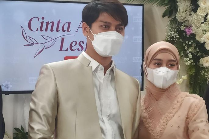 Rizky Billar dan Lesti Kejora saat ditemui di Kebayoran, Jakarta Selatan, Rabu (23/6/2021). 