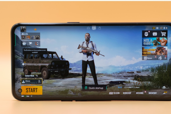 Ilustrasi main game di OPPO Reno6