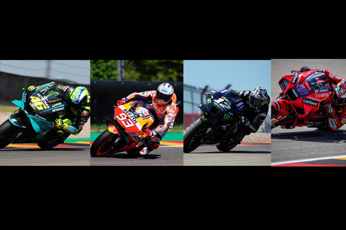 4 Pembalap MotoGP yang pernah jos di MotoGP Belanda sejak era MotoGP 4-Tak, Valentino Rossi, Marc Marquez, Maverick VInales dan Jack Miller