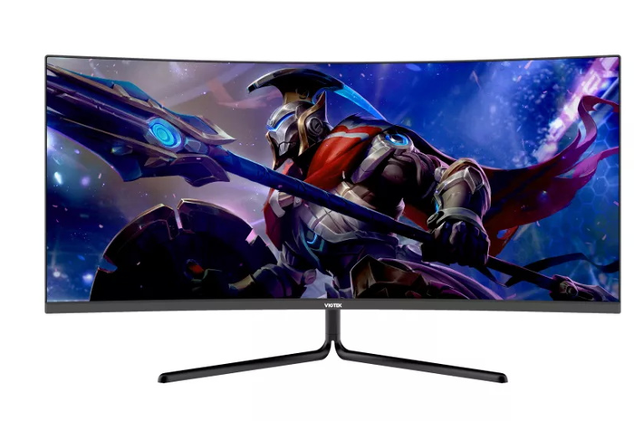 Ilustrasi monitor gaming Viotek GNV34DBE2