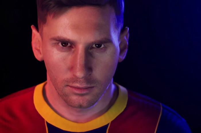 Lionel Messi di trailer game PES 2022