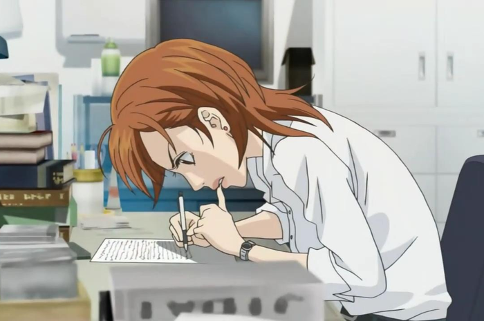 ilustrasi anime pekerja keras