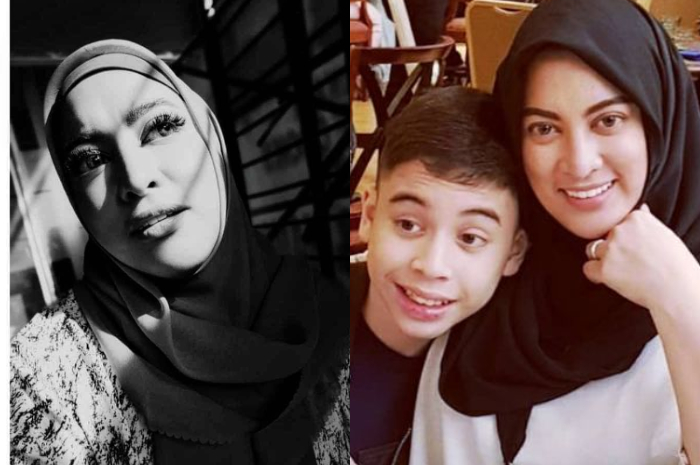 Almarhum Jane Shalimar dan putra semata wayangnya, Muhammad Zarno