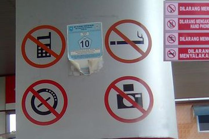 Larangan memotret di area SPBU Pertamina