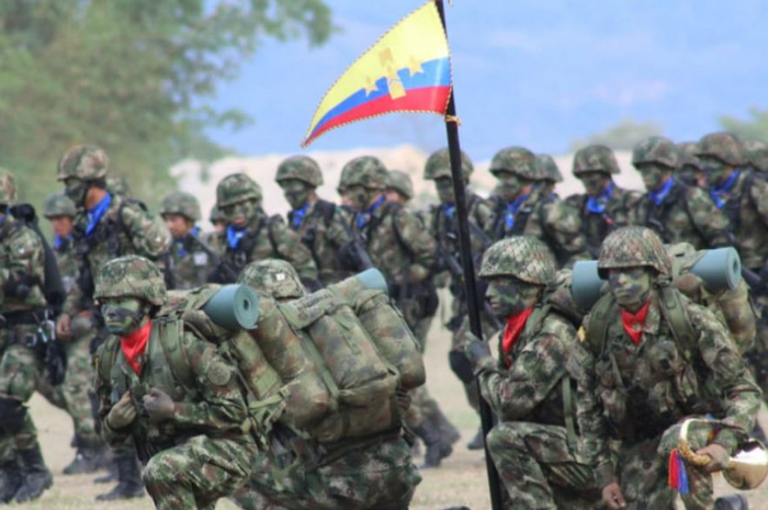 Ilustrasi tentara Kolombia.