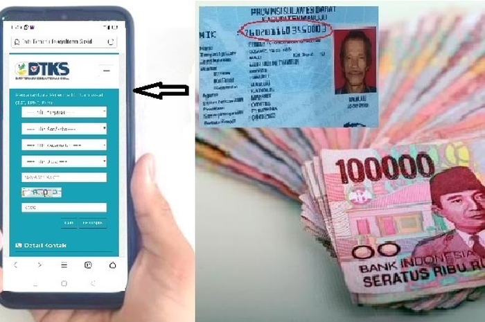 Masukkan nama dan alamat dari HP untuk memastikan dapat bansos