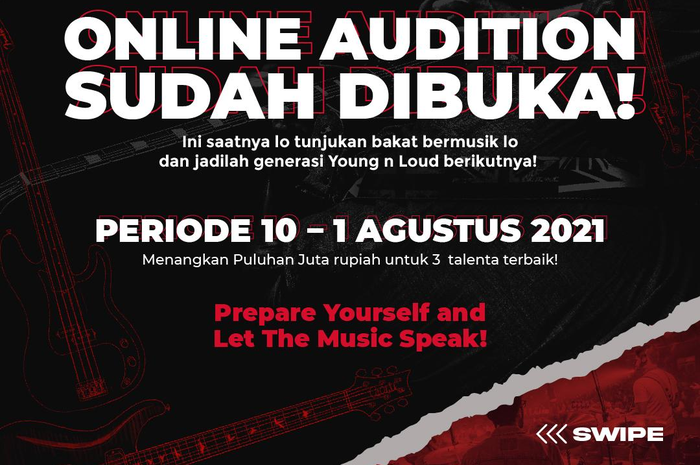 Poster Audisi Online Musiclash vol 1