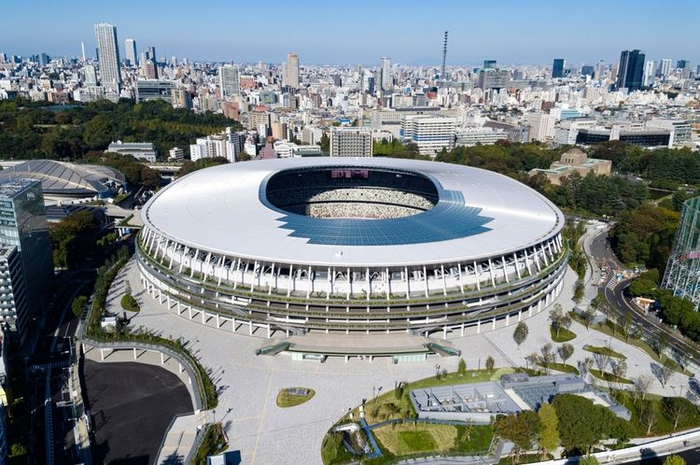 Japan National Stadium, akan digunakan untuk  pembukaan Olimpiade Tokyo 21 