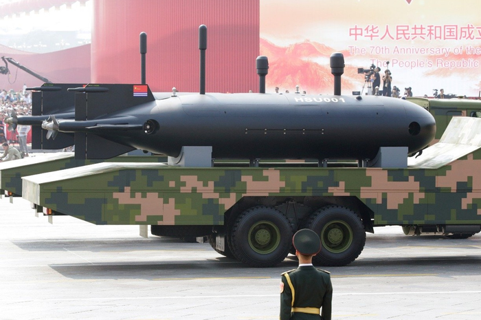 Kendaraan air tak berawak besar HSU001 China. 