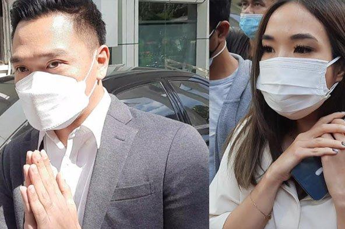 Gisel dan Nobu saat menjalani pemeriksaan pada Selasa (23/3/2021)