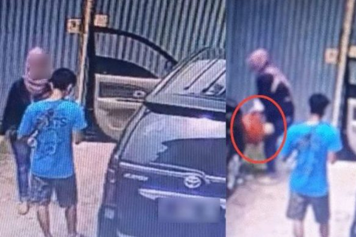Aksi nekat seorang wanita yang membuang bayi terekam kamera CCTV