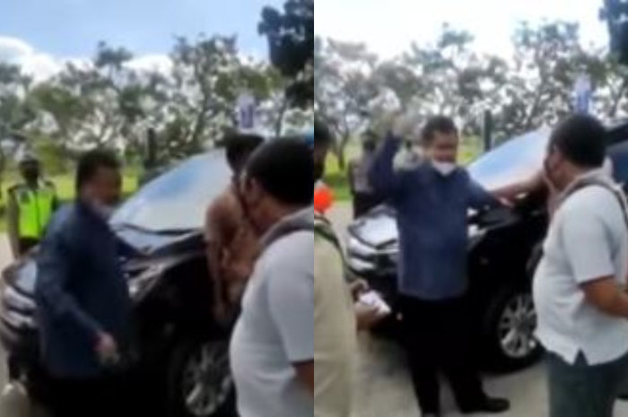 Anggota DPRD NTB debat dengan polisi karena tidak terima disuruh putar balik