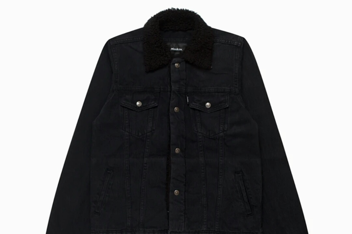 Jaket Denim Warna Hitam Moskav