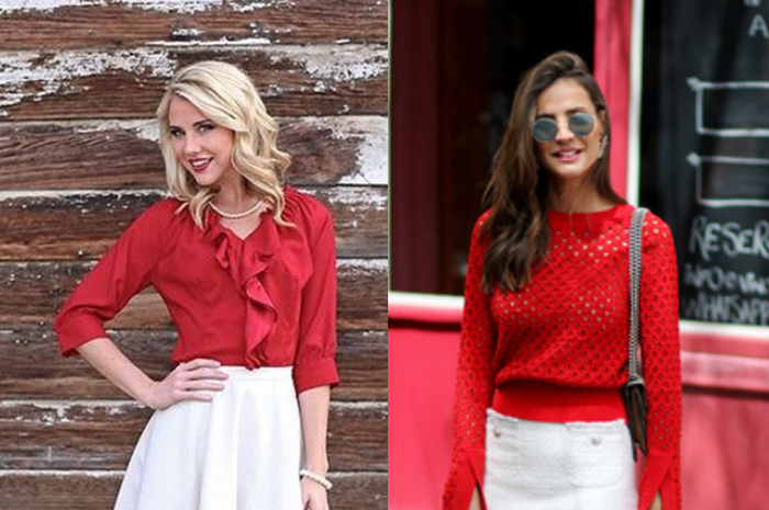 Inspirasi outfit nuansa merah putih buat rayakan HUT RI 2021