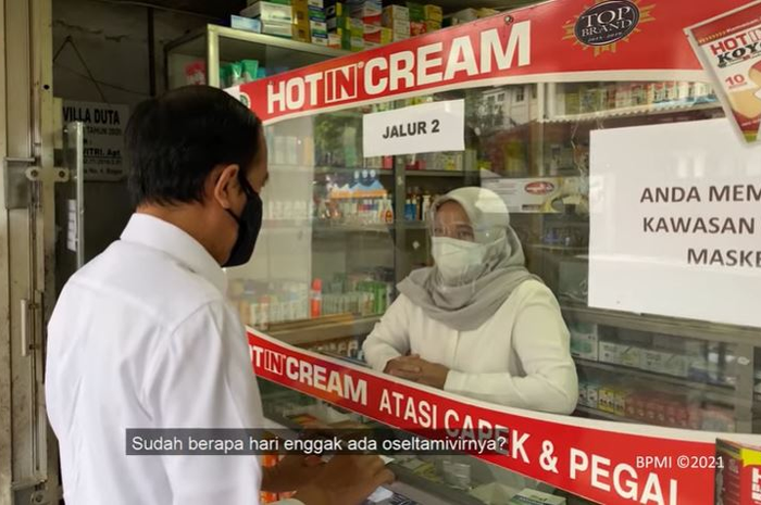 Presiden Jokowi cari obat antivirus ke apotek