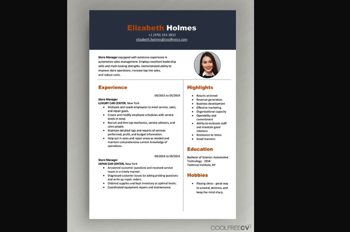Contoh CV