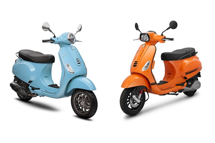 Ilustrasi motor baru Vespa LX dan Vespa S