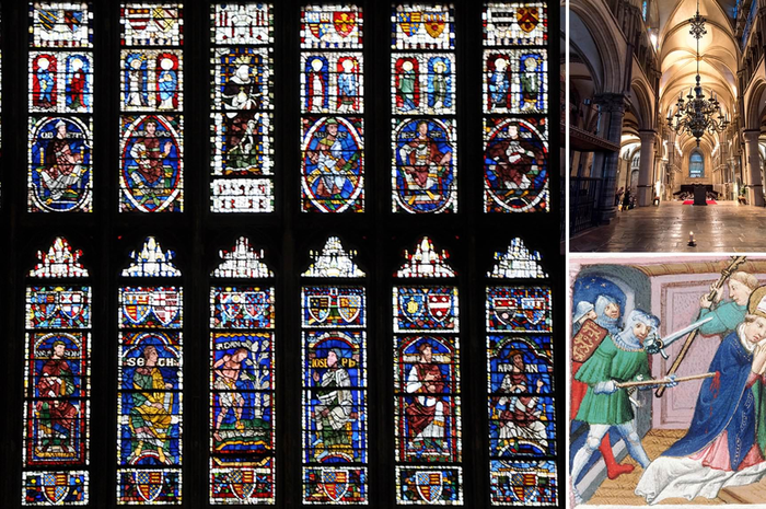 Jendela kaca patri katedral Inggris 'saksikan' pembunuhan uskup Agung Thomas Becket.