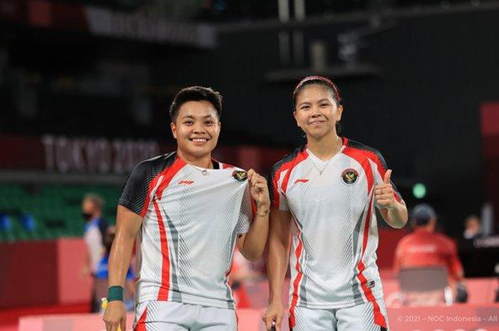 Pasangan Ganda Putri Badminton Indonesia, Apriyani Rahayu dan Greysia Polii.