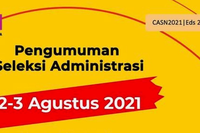 Pengumuman Seleksi Administrasi CPNS 2021 akan dibuka mulai Senin (2/8/2021).