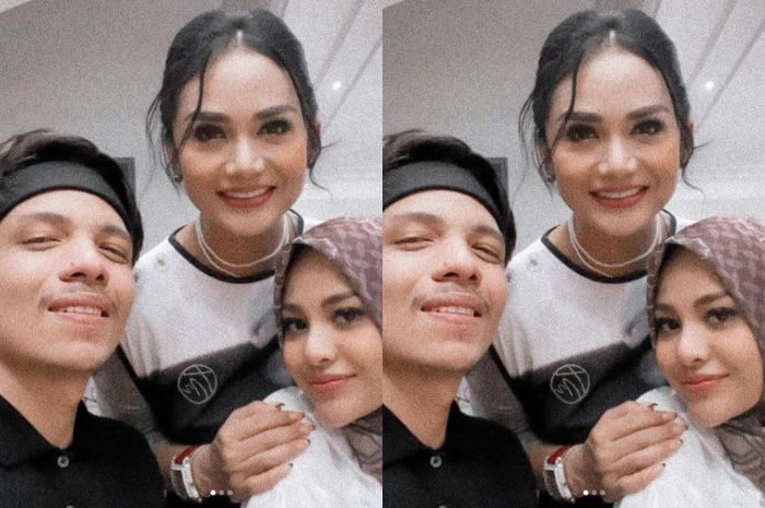 Krisdayanti bersama Aurel Hermansyah dan Atta Halilintar