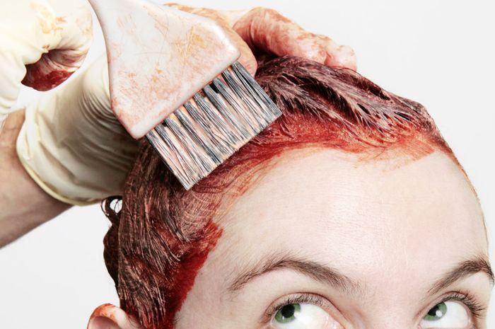 Ilustrasi mewarnai rambut