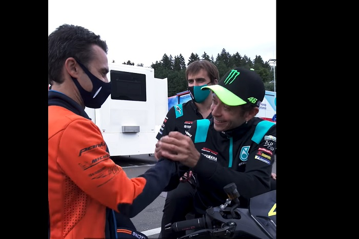 Setelah MotoGP Styria 2021, pembalap penguji KTM, Dani Pedrosa semakin salut dengan Valentino Rossi.