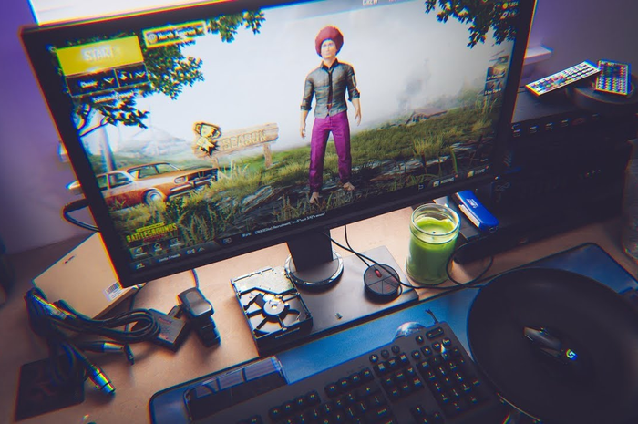 Ilustrasi bermain PUBG PC