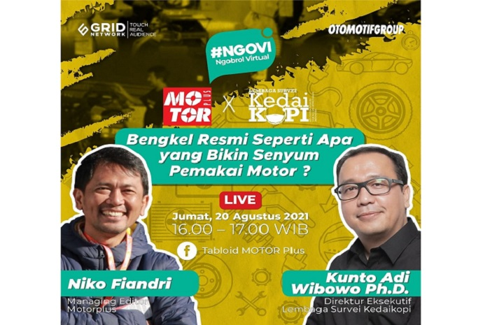 Ngobrol Virtual (NgoVi) seputar bengkel resmi yang bikin senyum pemakai motor