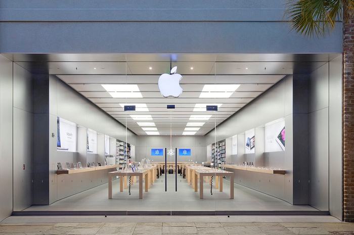 Ilustrasi gerai Apple Store Charleston, Amerika Serikat