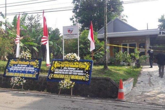 Rumah tempat pembunuhan anak dan ibu di Kampung Ciseuti Desa Jalan Cagak Kecamatan Jalancagak Kabupaten Subang, Jumat (20/8/2021).