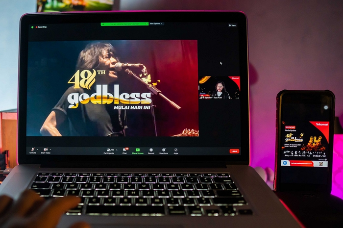 Ilustrasi konser virtual 48th Godbless
