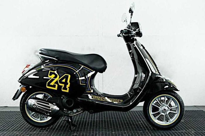 Mendiang Kobe Bryant ulang tahun ke-43, ternyata pernah dirilis Vespa Primavera Edisi Kobe Bryant